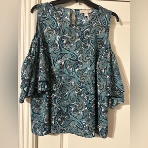 Michael Kors Plus 2x Cold Shoulder Top